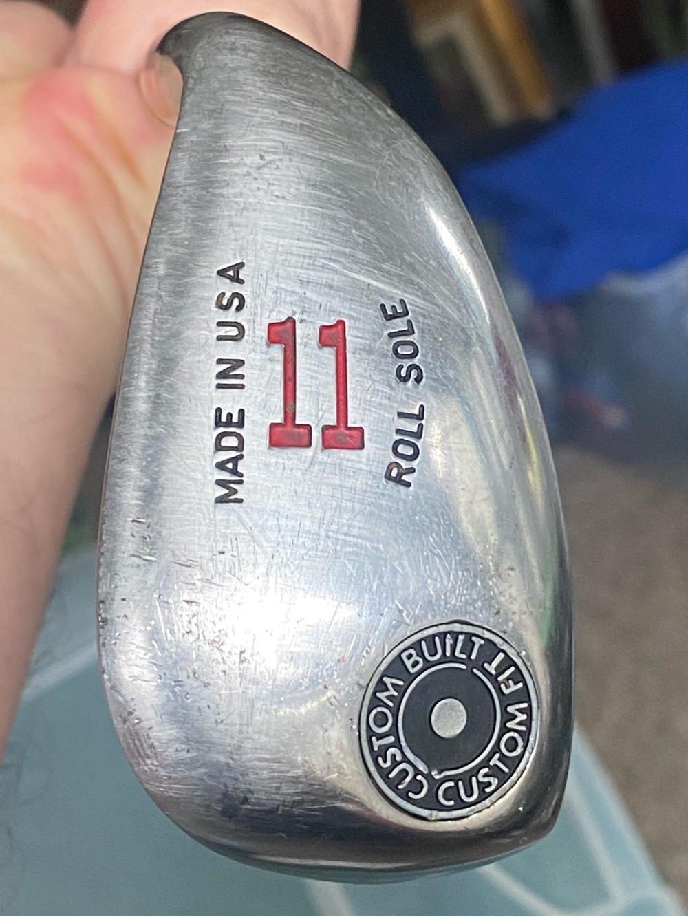 11-iron golf club head from a vintage Bio-Mech Roll Sole